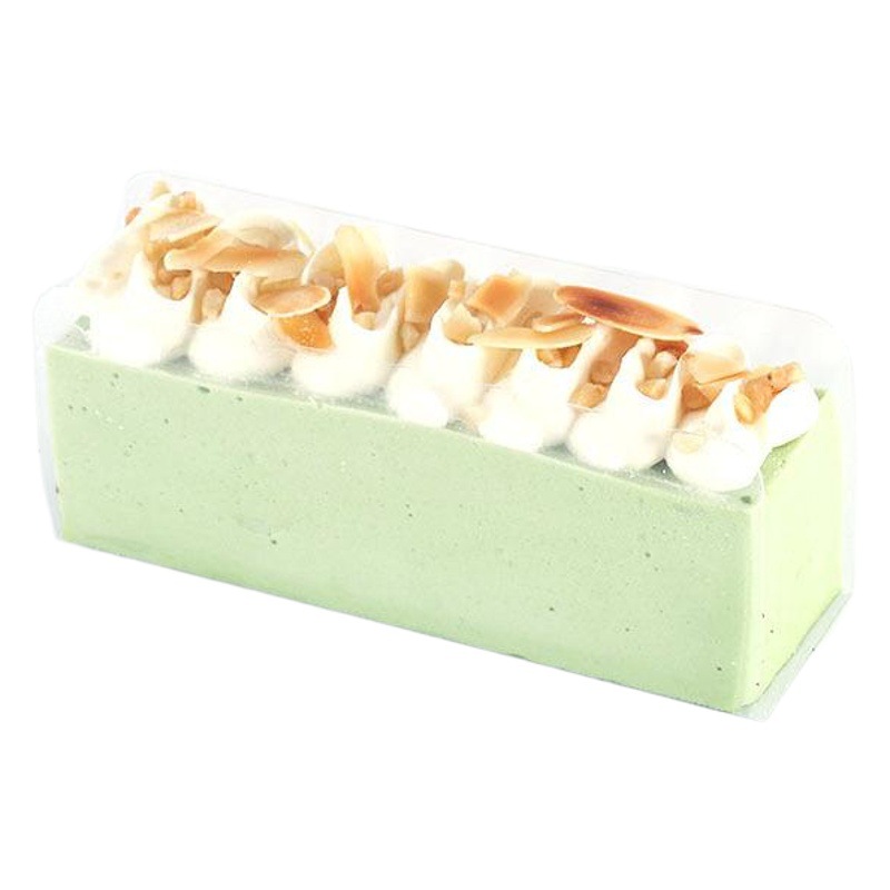 Triangle lasagna cake gasket transparent pet mousse edge U-shaped cake roll edge baking packaging wholesale