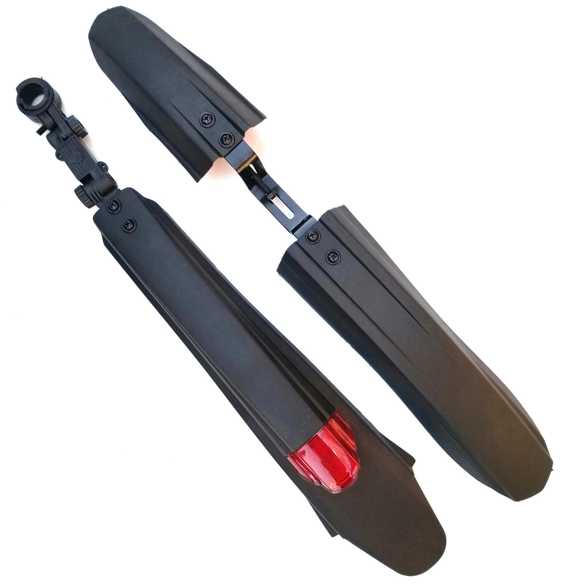 Mountain bike with light fender light board three pieces of mud tile bicycle Fender riding equipment
