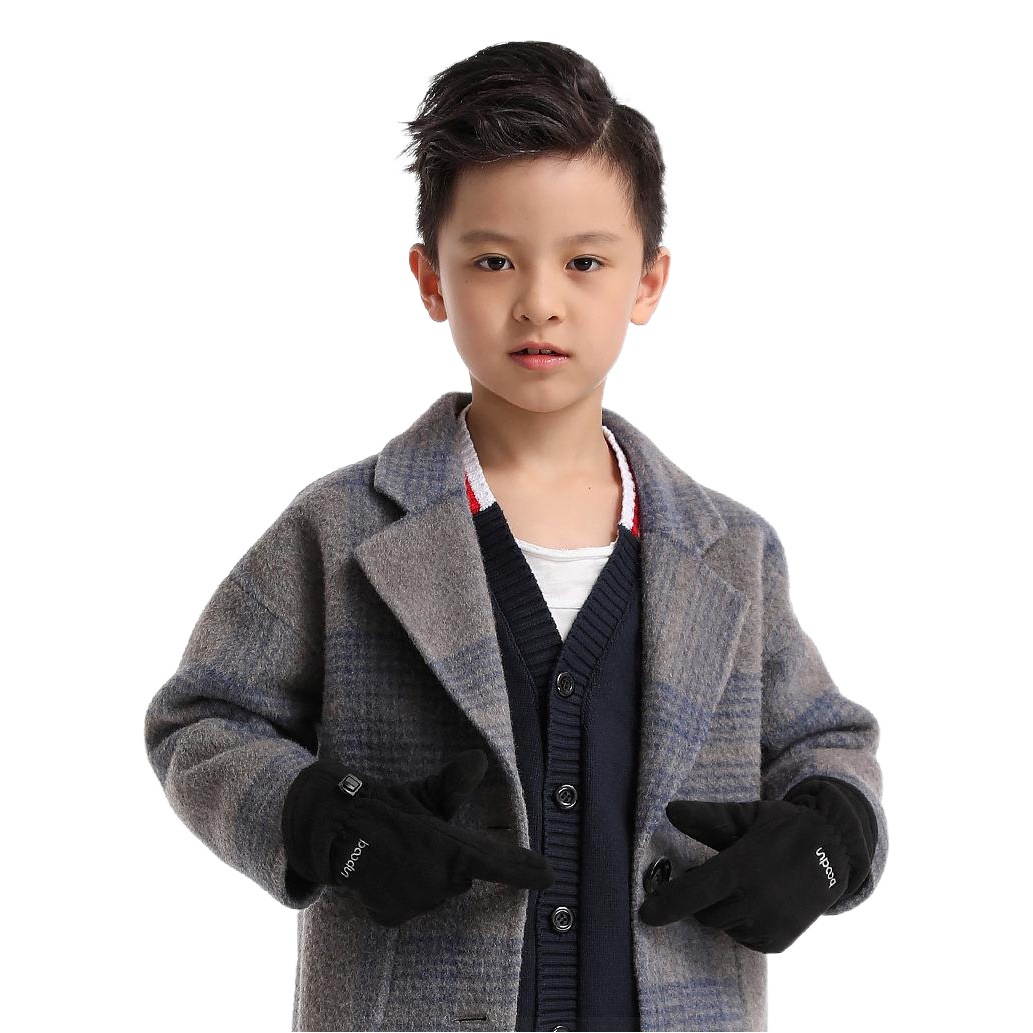 Burton's New Kidsren's Cycling Gloves Outdoor Touch Screen Non-Slip Wear-Resistant Warm Gloves for Boys and Girls