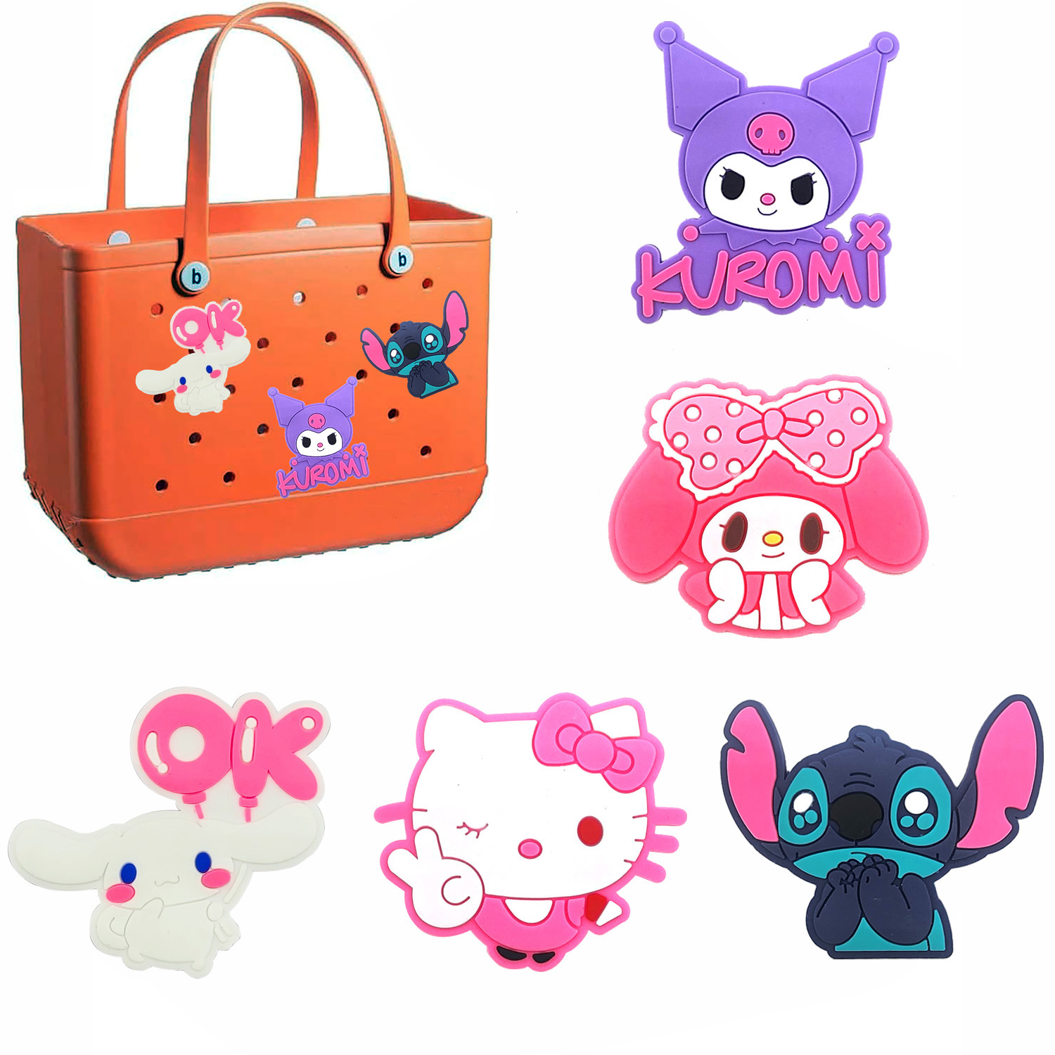 New Cave Bag Cute Kulomi Yugui Dog Accessories 1.5cm Buckle Detachable BOGG Bag Accessories Amazon