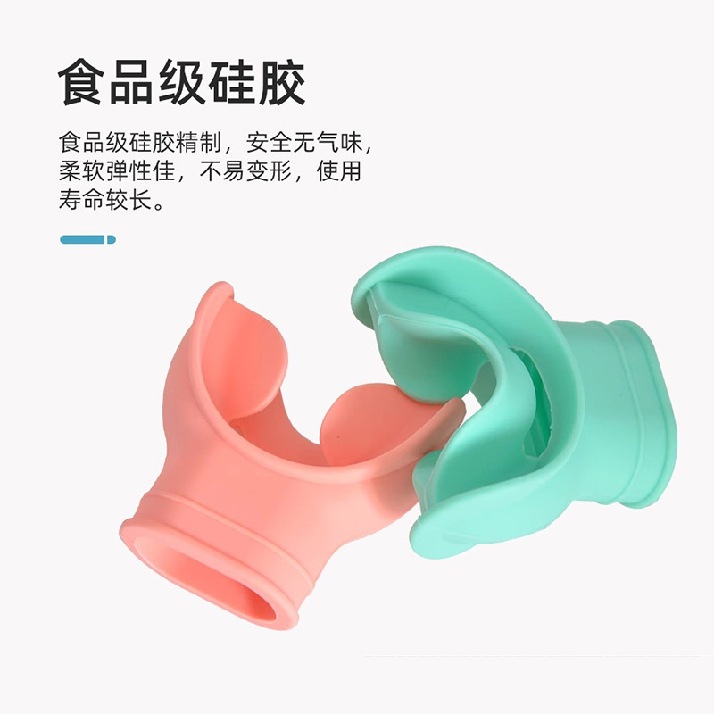 Picture of Silicone Surf Mouth Secondary Head Regulator Mouth Snorkeling Breathing Tube Silicone Mouth Snorkeling Universal Mouth