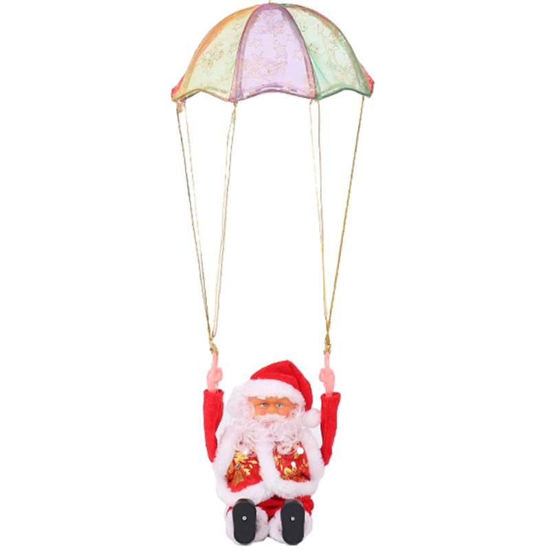 Christmas Costume Festival ornaments parachute somersault electric music Santa Claus children's toys Christmas gifts