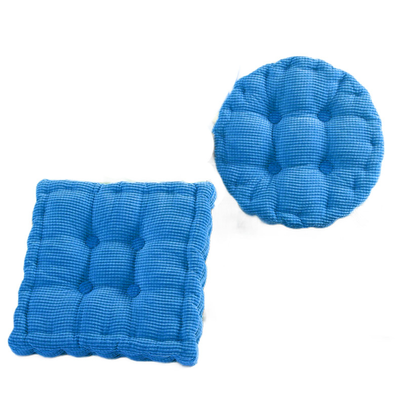Picture of Manufacturer Wholesale Solid Color Corduroy Corn Kernel Cushions Japanese Square Round Chair Cushions Student Chair Cushions Futon