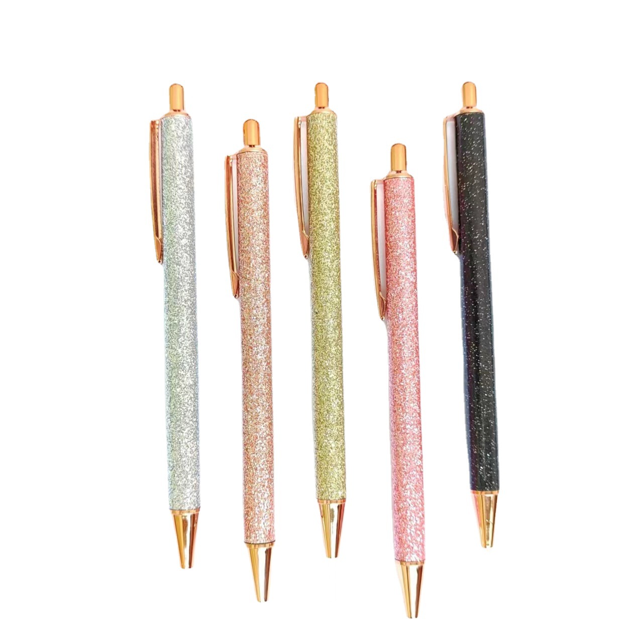 Picture of Press ball pen spot wholesale gold pink press pen creative rainbow PU foreskin gift advertising