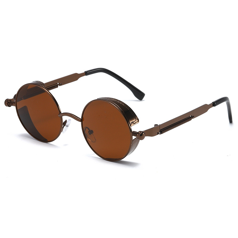 Picture of Steampunk Glasses New Fashion Round Sunglasses European and American Retro Glasses Trendyy Sunglasses for Men and Women