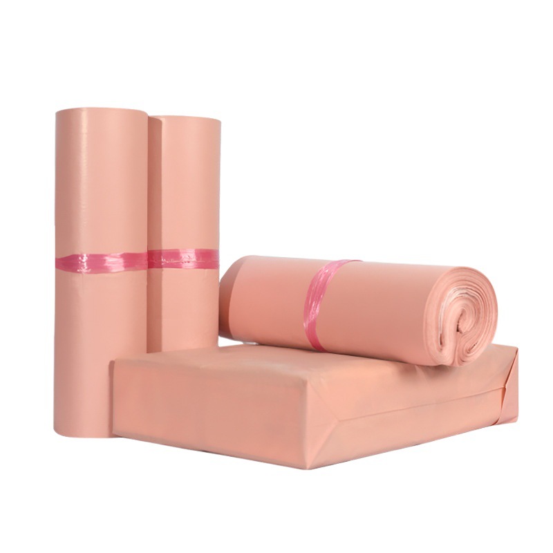 Source manufacturers thickened matte cherry blossom pink express bag clothing waterproof logistics packaging packing bag bag