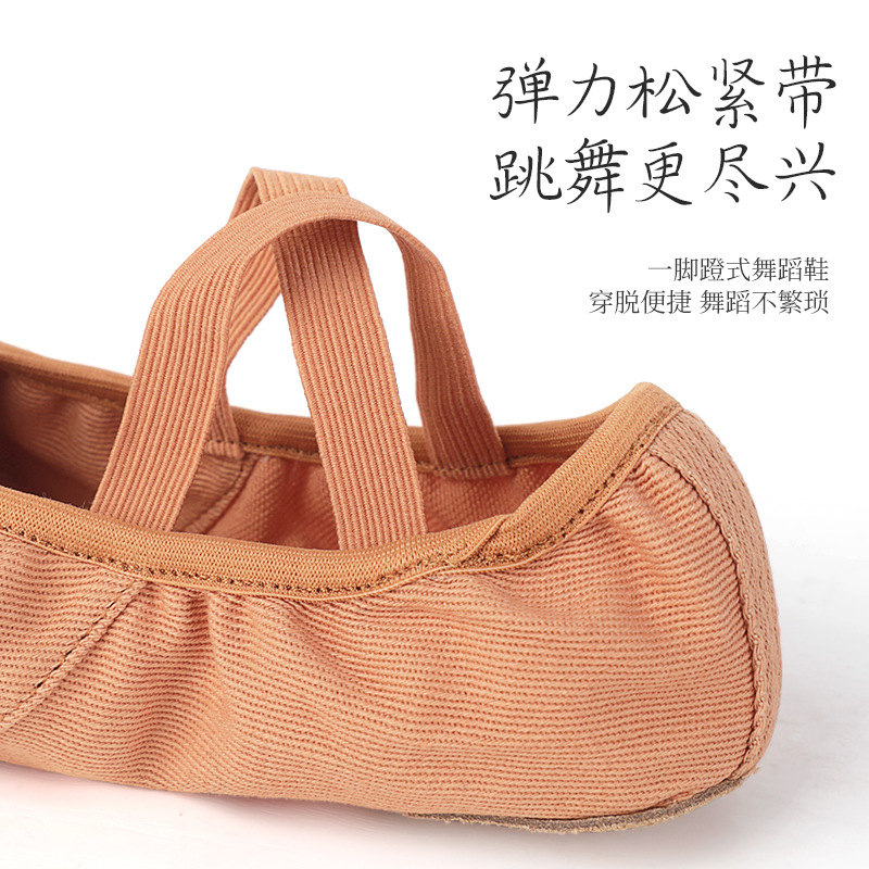 Picture of Dance Shoes Practice Shoes Body Ballet Cat Claw Shoes Children's Lace-up Free Full Stretch Cloth Canvas Soft-soled Shoes