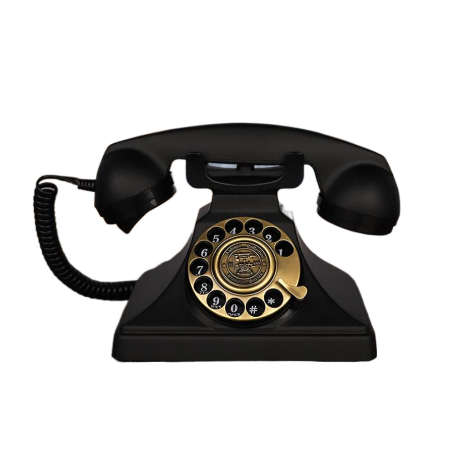 P-950 Retro Black Toggle Button Telephone Metal Material Clear Ringtone Hotel European Telephone Landline