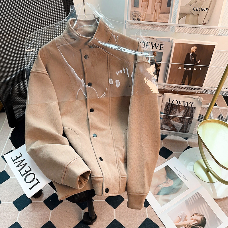 2024 New Early Autumn Small Fragrance Lazy Style Grey Sweater Cardigan Jacket Women's High-end Baseball Suit Spring and Autumn Women