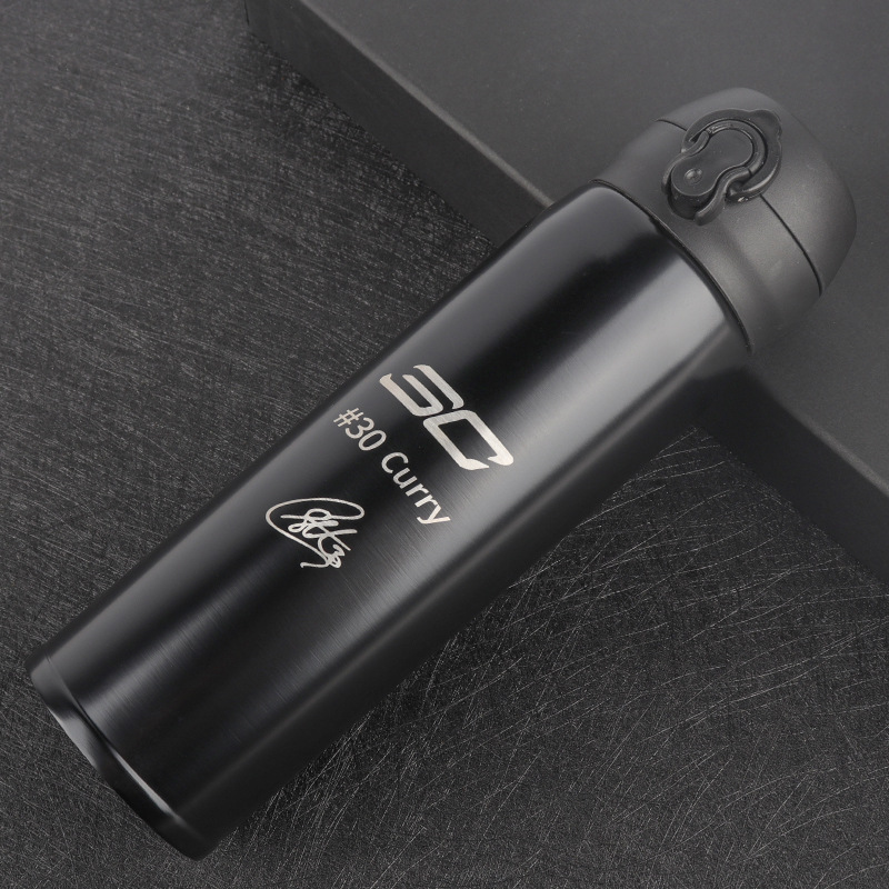 Picture of Star Kobe James outdoor carrying 500ml sports cup large capacity stainless steel insulation bounce Cup
