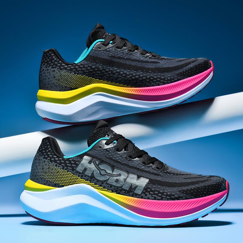 39-45 Fashionable Cushioning Running Shoes for Men Cross-Border Best-Selling Fashion Sports Mesh Running Shoes Carbon Plate Anti-Sprain Jogging Shoes