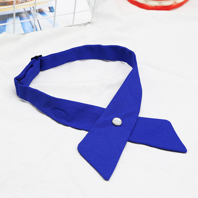 Picture of Japanese and Korean Casual Cross jk Cross Bow Tie Solid Color Printed Bow for Men and Women Professional Uniform Bow Tie Collar Flower