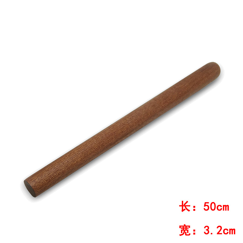 Picture of Haoyuan black sandalwood rolling pin manufacturer wooden rolling pin solid wood non-stick flour stick kitchen baking tool