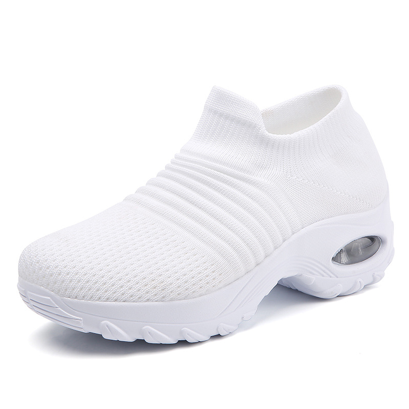 Picture of Cross-Border Hot Style Large Size Women's Shoes Air Cushion Fly Woven Casual Shoes Slip-On Shoes Fashion Rocking Shoes Quanzhou Sports Shoes