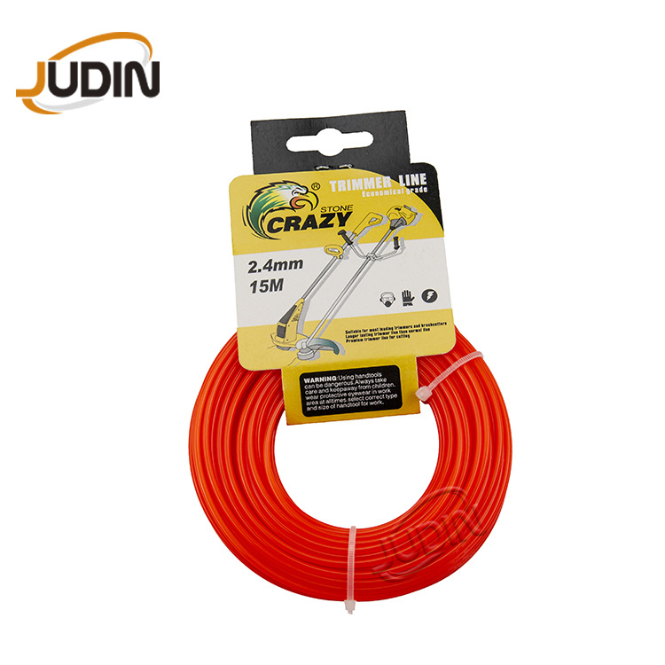 Picture of Lawn cutting rope factory Trimmer Line round 15m paper elevator lawn mower grass cutting rope brand new pure nylon