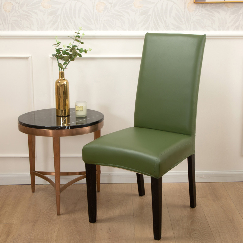 Picture of Cross-border New Solid Color Stretch Leather Seat Cover Amazon wish Dining Chair Office Waterproof and Dustproof Chair Cover