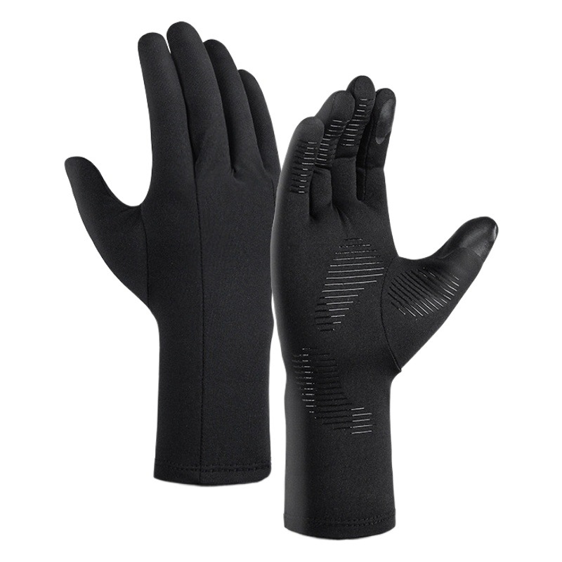 Winter Ski Inner Gloves Men's Outdoor fleece-lined Lined Gloves Warm Windproof Touch Screen Non-slip Cycling Gloves