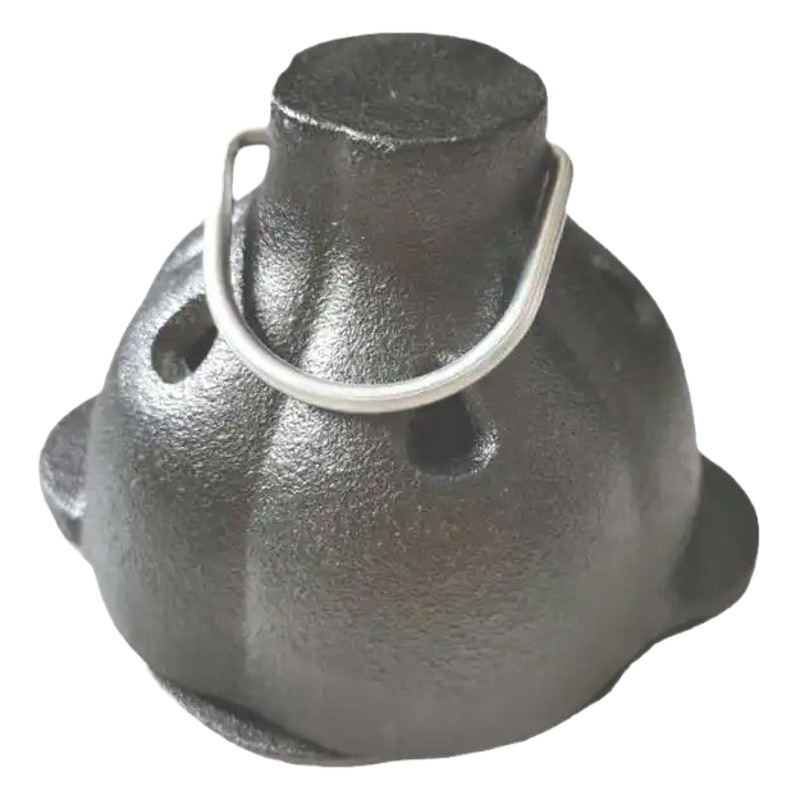 Picture of Tols cast iron garlic roasting machine thickened BBQ roasted garlic head orange chestnut pot outdoor barbecue uncoated iron chopsticks pot
