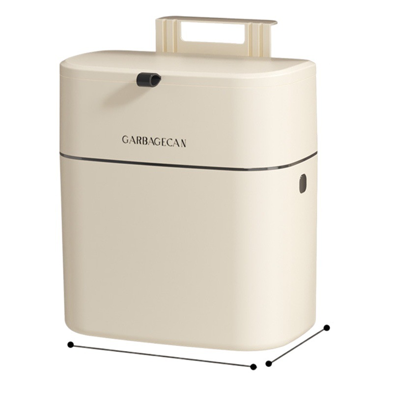 [Strict Selection] Toilet Wall-mounted Trash Bin with Lid High Color Value Toilet Gap Large Hanging Square with Lid