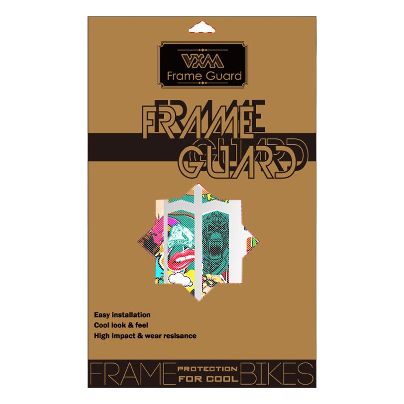 3D Stereo Sticker Mountain Bike Frame Protection Sticker Thick Film Sticker for Road Bike Wear-resistant Anti-slip Waterproof Sticker