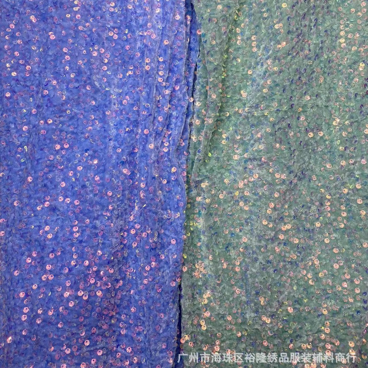 New products on the shelf flannel bottom shell pattern sequin embroidery factory quality in stock supply can be retail version