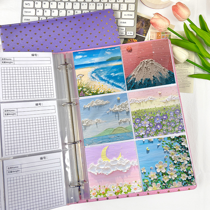Picture of Loose-leaf Inner Page a4 Card Page Student Literacy Card Certificate Office File Storage Card Book Loose-leaf Card Collection Album