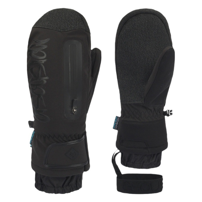 Professional Single and Double Board Built-in Wrist Guard Ski Gloves Men's Carved Slipper Waterproof Wear-resistant Kevlar Ski Gloves Women