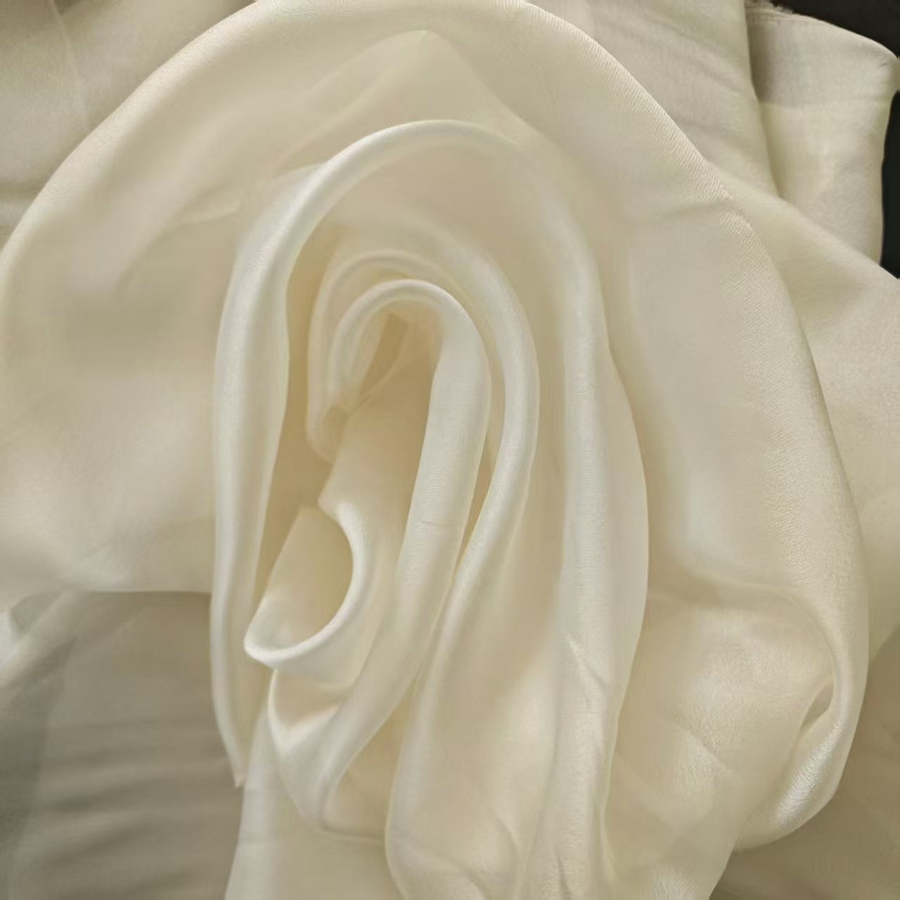 Wrinkled Organza Fabric, Satin Light Texture, Han Dynasty Skirt, Evening Dress, Lolita Princess Skirt Fabric