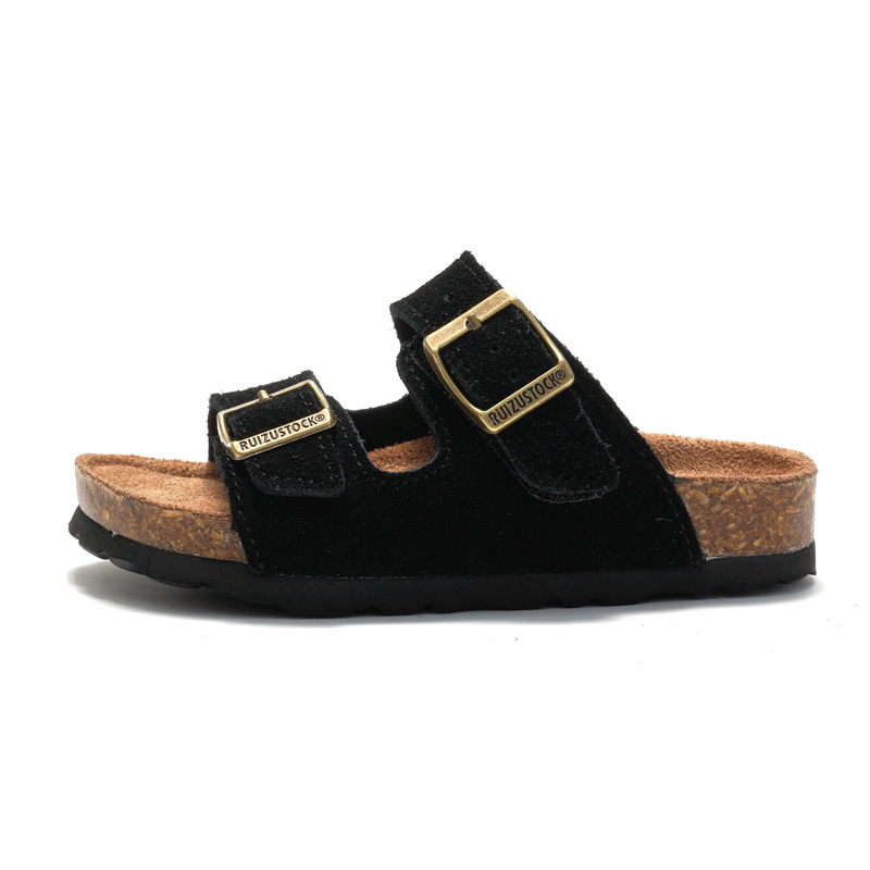 Picture of RUIZUSTOCK Spring New Arrival Children's Frosted Cork Slippers Boy's Beach Shoes Girl's Student's Sandals Breathable