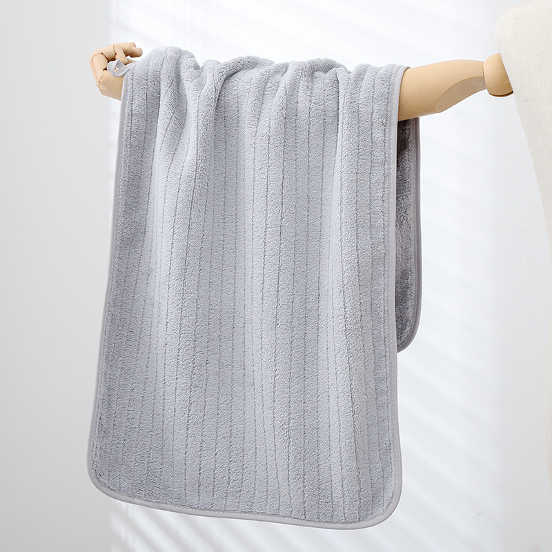 Picture of Towel wholesale factory thickened adult household coral fleece towel soft absorbent one-piece delivery shake fast same style