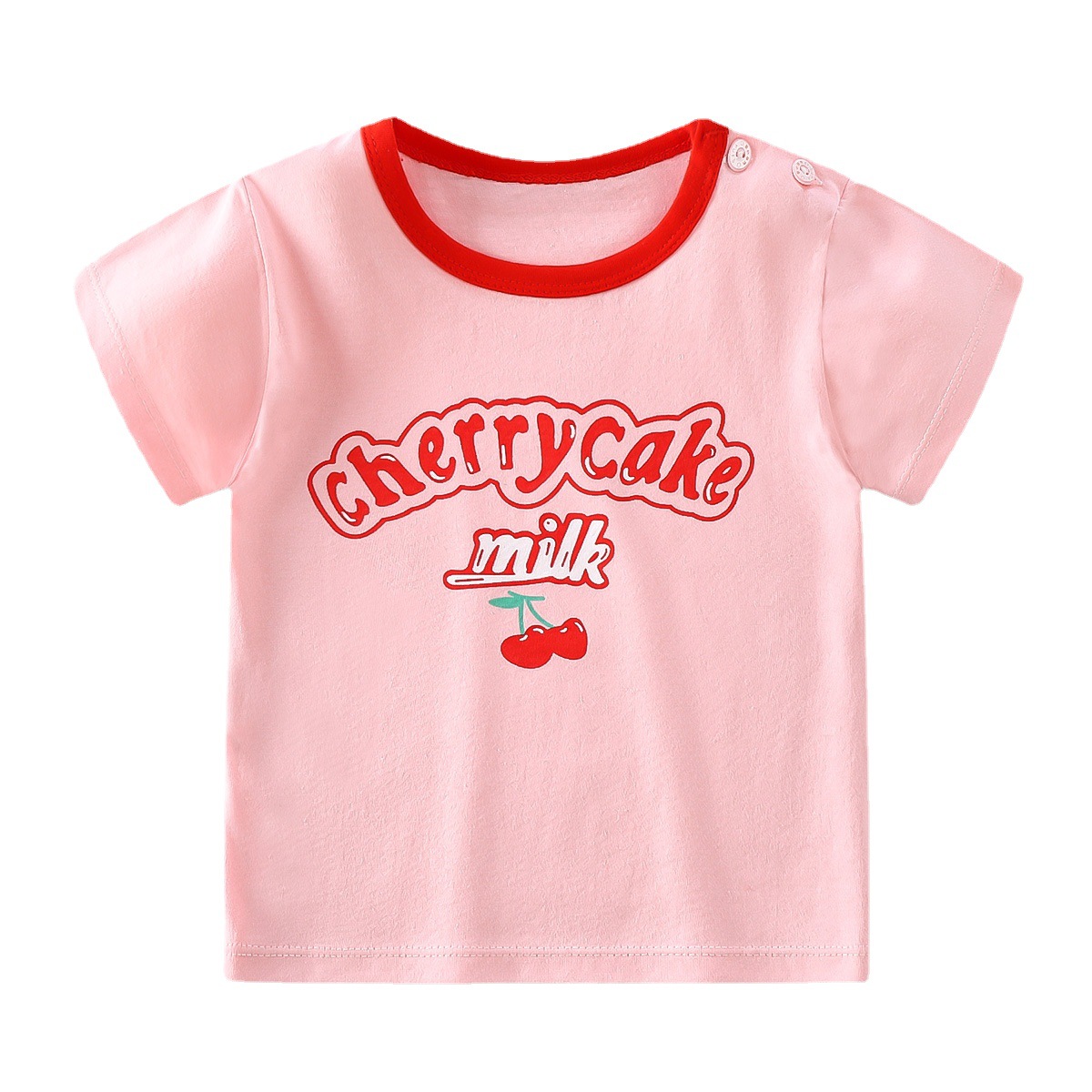 Picture of Children's Short-sleeved T-shirt Cotton New Children's Summer Baby Clothes Boys' Thin Girls' Top Summer Children's Clothing