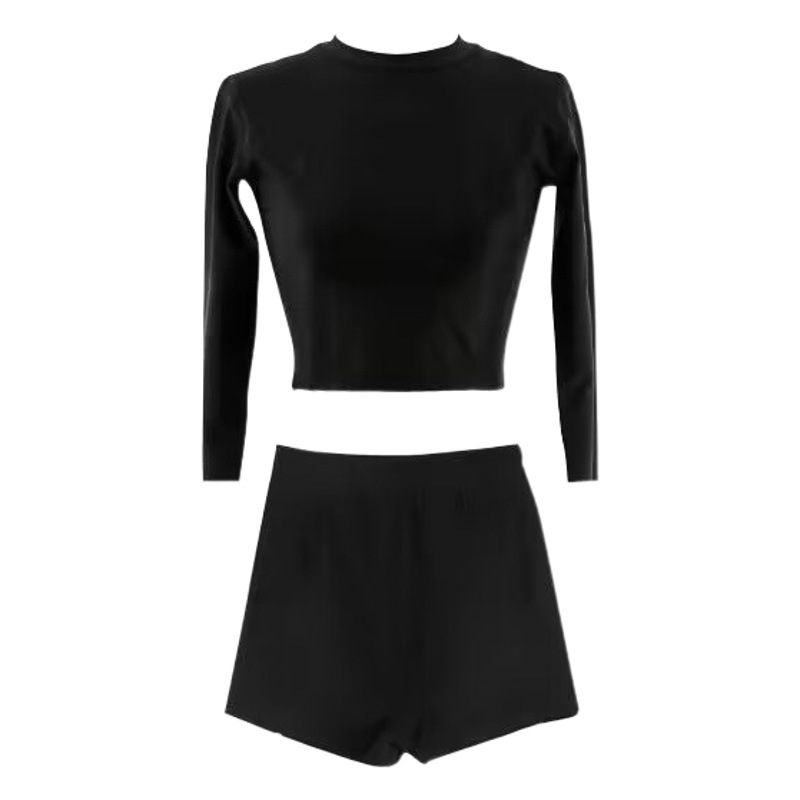 Picture of SOURCE Factory South Korea ins Dongdaemun swimsuit women's long sleeve split conservative high waist ins sports cross-border swimsuit