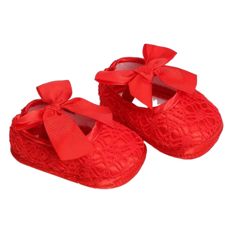 Spring and Autumn Princess Baby Shoes Soft Sole 0-12 Months Baby Girl Net Shoes Single Breathable Infant Toddler Floor Socks Shoes