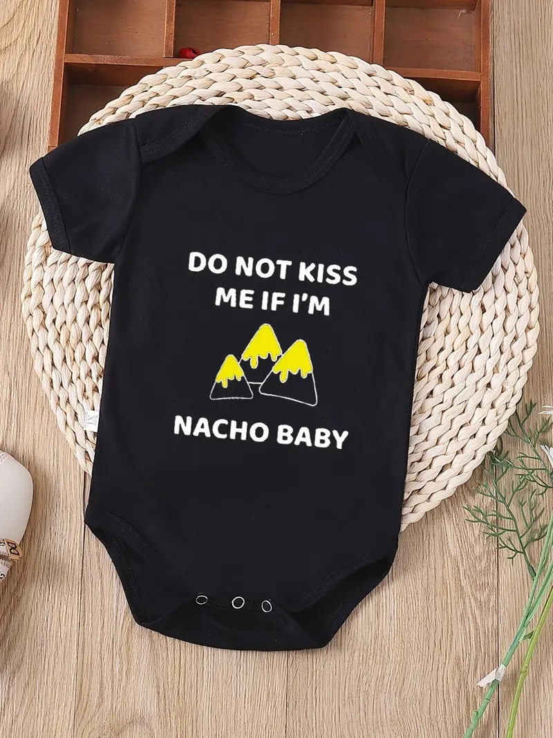 Factory Direct cross-border newborn 0-2 years old baby breathable cotton short-sleeved romper Baby Funny triangle romper