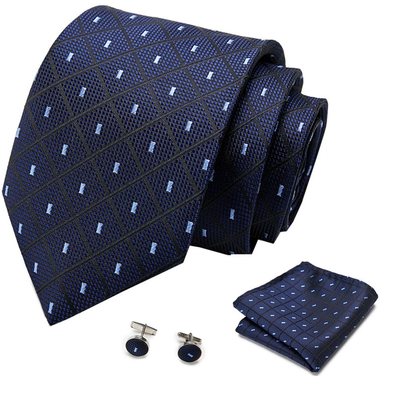 Picture of New Tie in Stock Cross-Border Hot Selling Tie Manufacturer Business Men's Formal Tie Set Ready-Made Fashion Accessories