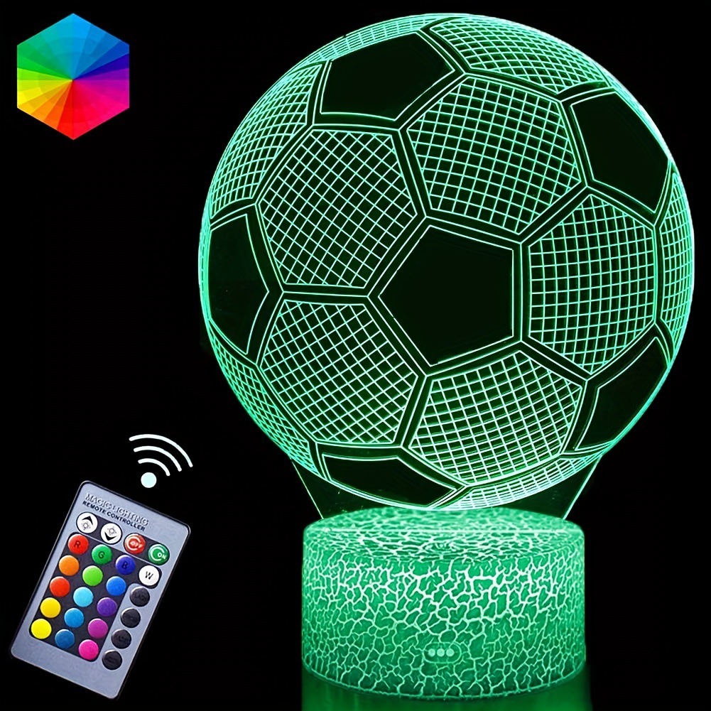 Creative 3D Night Light Colorful Display Lamp Touch Remote Control Bedside Sleep Table Lamp Birthday Gift Lamp Creative Technology