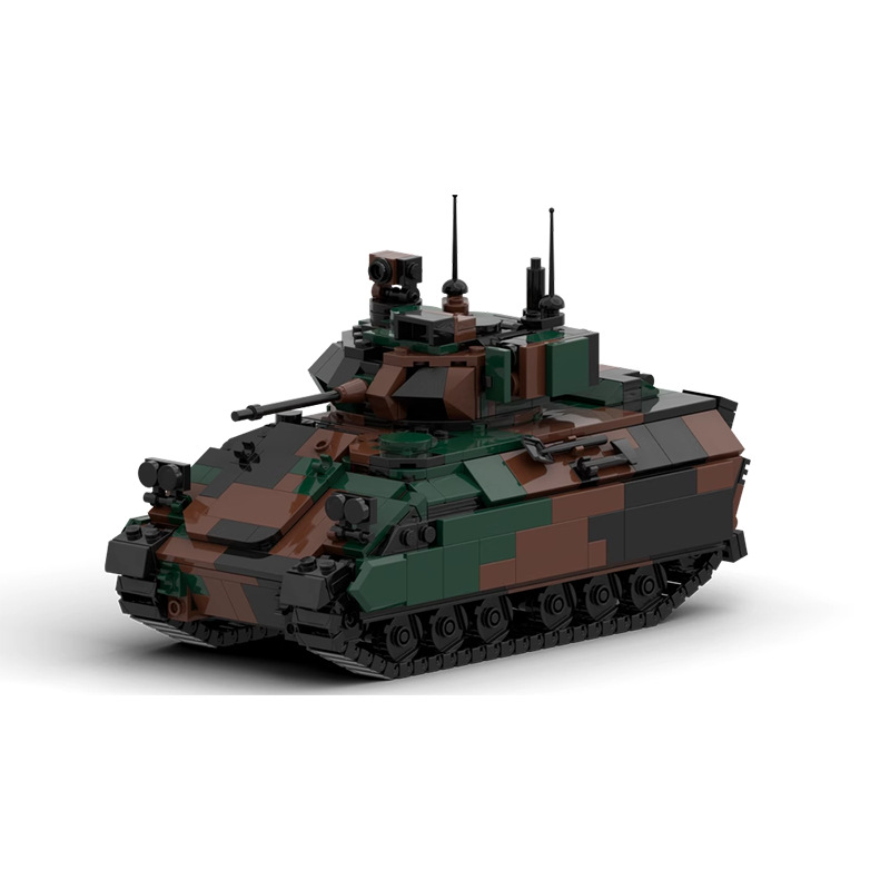 Picture of MOC-163151 compatible with Lego M3A3 Bradley tank model assembling puzzle building blocks toy suit