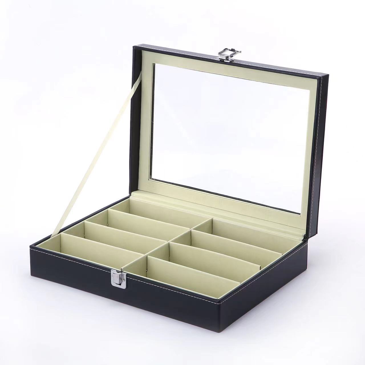 Picture of Spot wholesale glasses box sunglasses sunglasses multifunctional display box pu leather glasses storage box