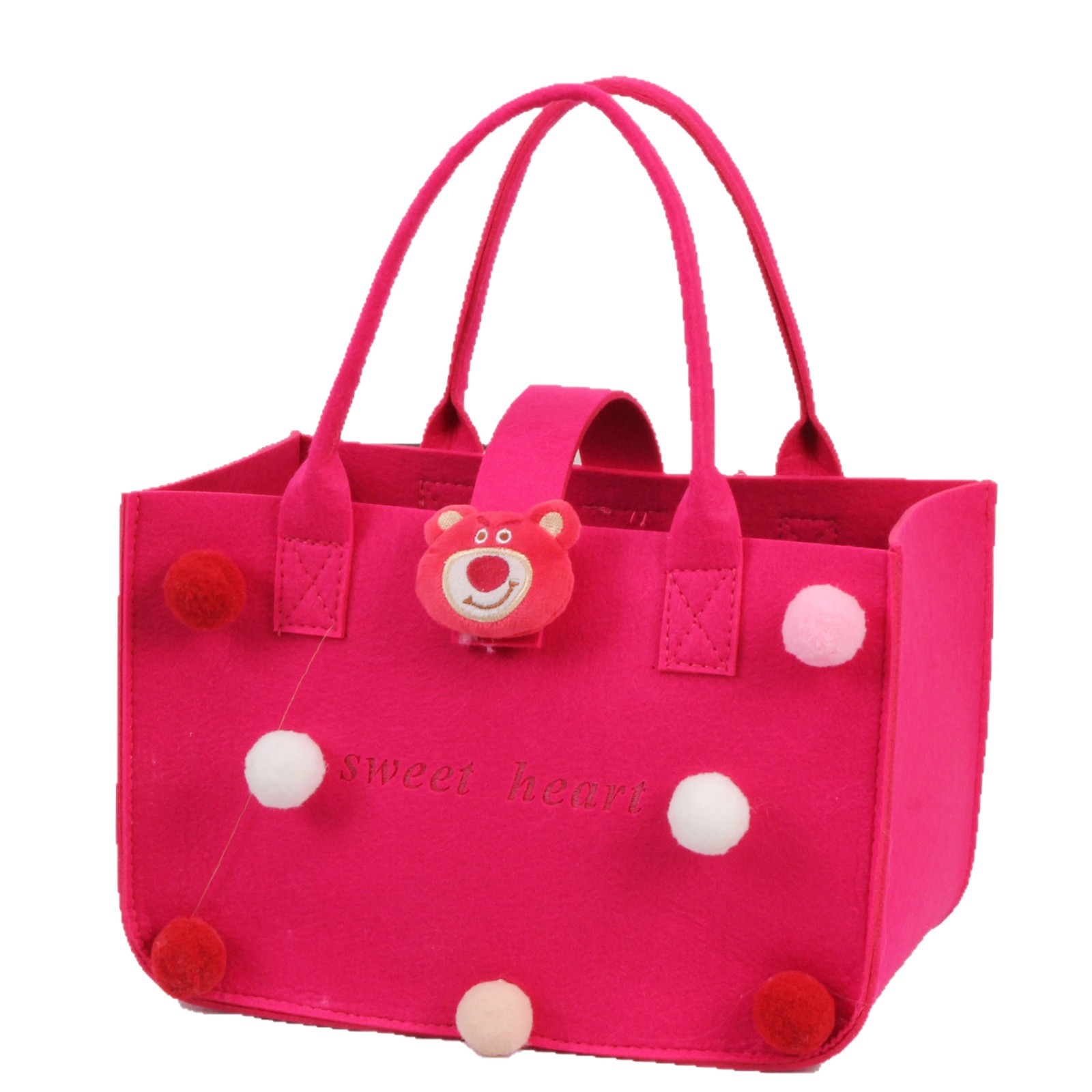 Picture of 2022 felt cartoon handbag hand bag gift bag Net Red full moon wine birthday gift bag wholesale