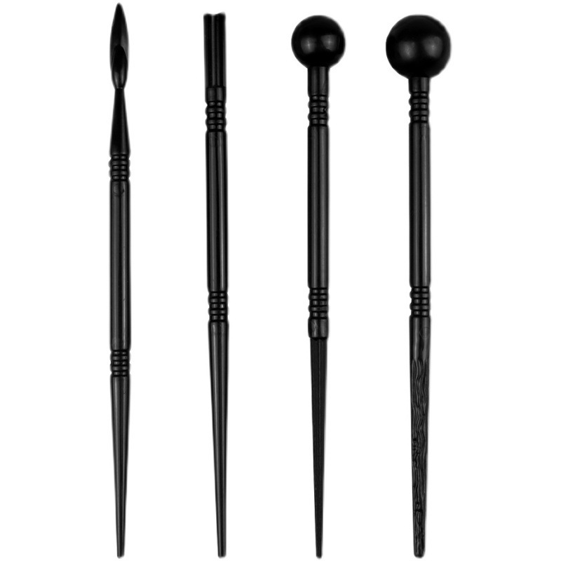 Picture of Art supplies clay sculpture 5 piece set wooden pottery knife soft pottery sculpture knife pottery clay sculpture trimming tools wholesale