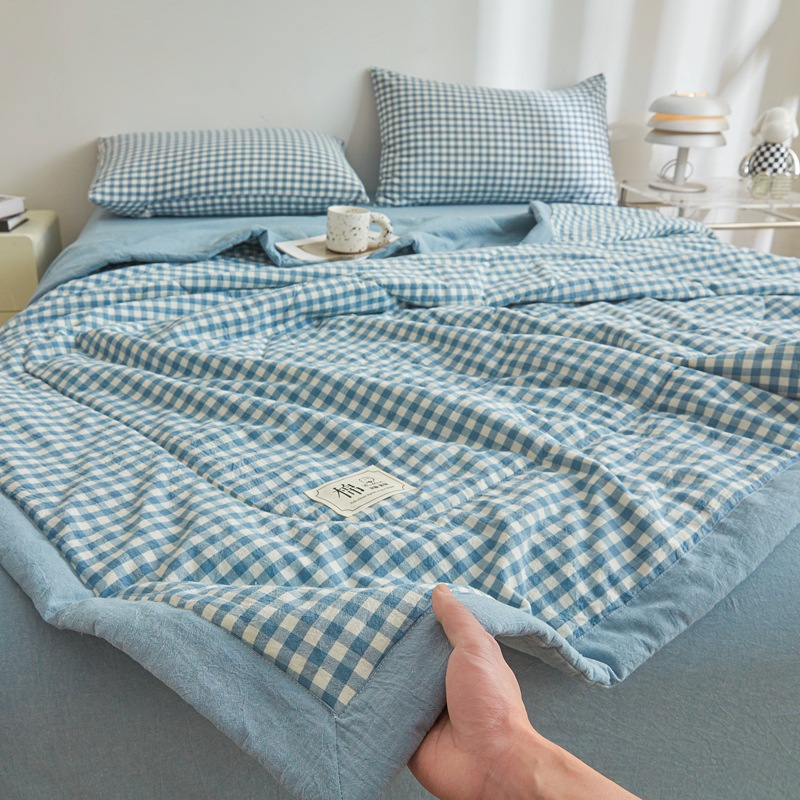 Picture of Class A Maternal and Infant Grade Non-printed Summer Quilt Xinjiang Cotton Air-conditioning Quilt Core Machine Washable Summer Cool Quilt Summer Thin Quilt