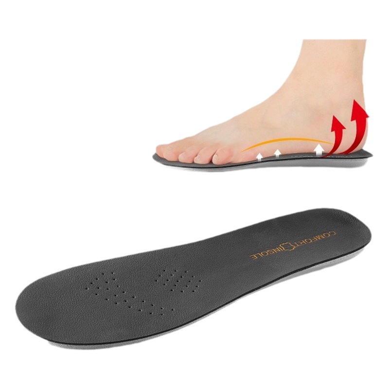 Genuine cowhide latex insole super soft long standing anti-pain men sweat-absorbent deodorant sports shock absorption shit feeling thickened insole women
