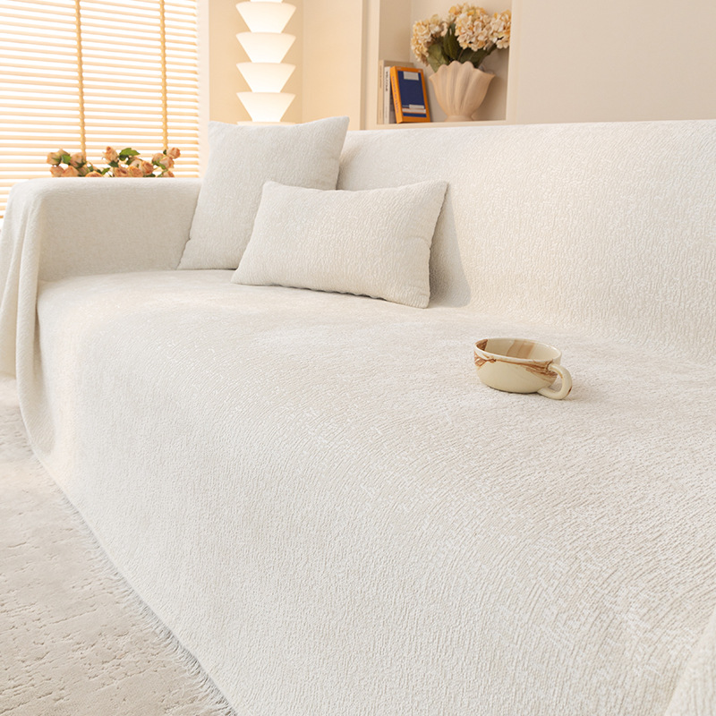 Qianyi Chenille Sofa Towel Simple Modern Non-Slip Sofa Cover Blanket Anti-Cat Scratch Cushion Full Cover Wholesale
