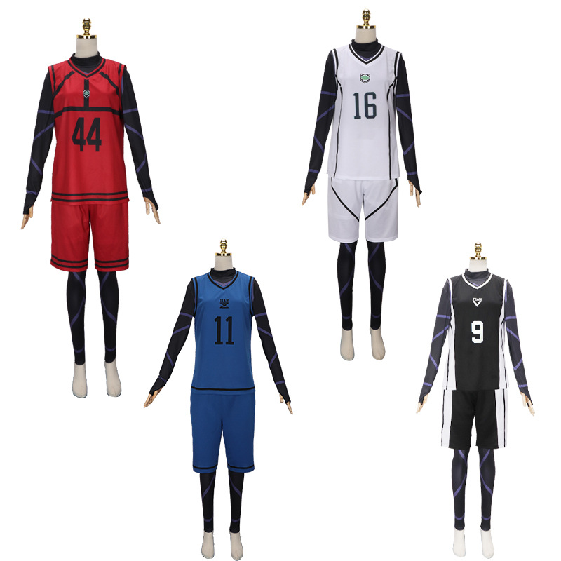 BLUELOCK blue prison cos clothing Jersey Jie Shiyi Bee Music Back thousand cut leopard Ma Guoguo God Lian Jie uniform