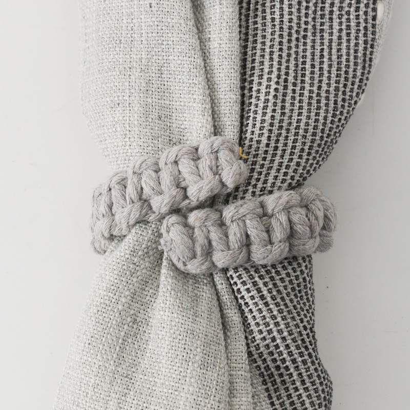 Picture of Cotton and Linen Curtain Tie Rope, Hand-Woven Cross-Border Supply of Straps, Simple and Versatile Back Tie Decorative Rope