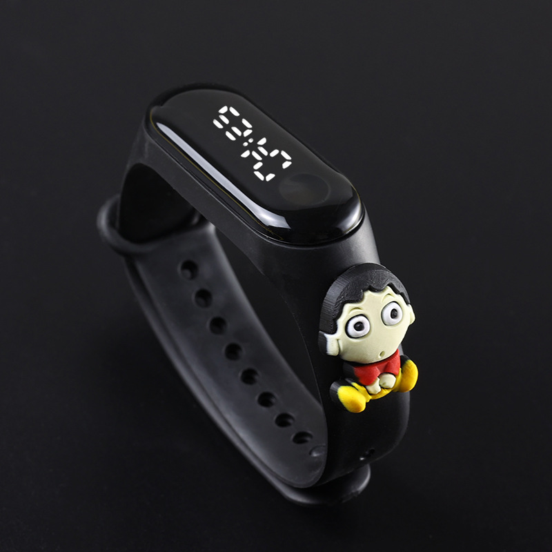 Picture of Live Hot Selling Primary School Students' Anime Bracelet LED Sticker Doll Electronic Watch Boys and Girls Waterproof Touch Watch