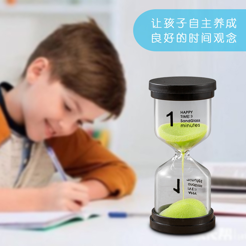 Picture of Manufacturer Wholesale Black Cover Hourglass Timer 1/3/5/10/15/20/30/45/60 Points Creative Gift Hourglass