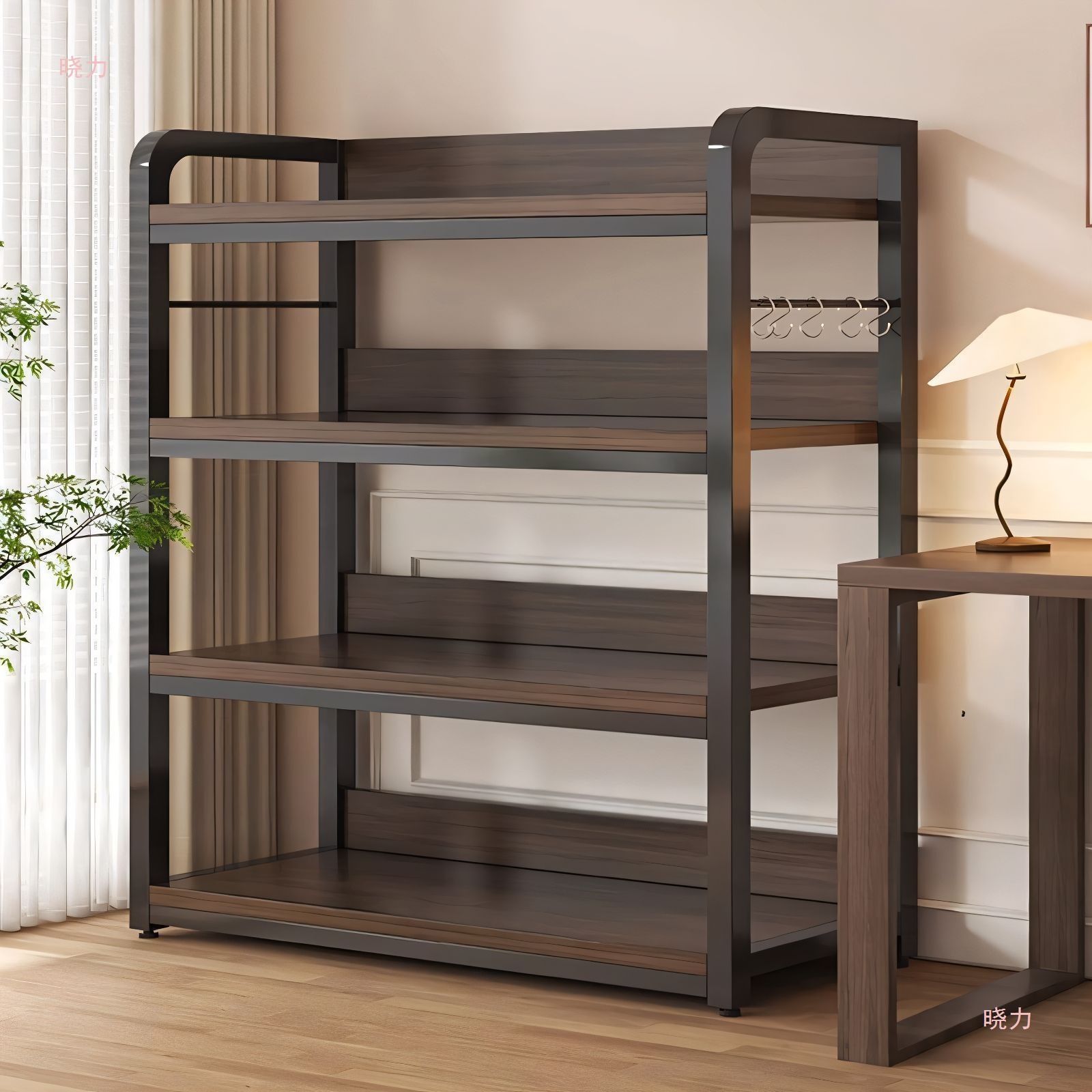 Widened shelf floor-to-ceiling multi-storey household simple bookshelf living room storage shelf shelf shelf office display shelf