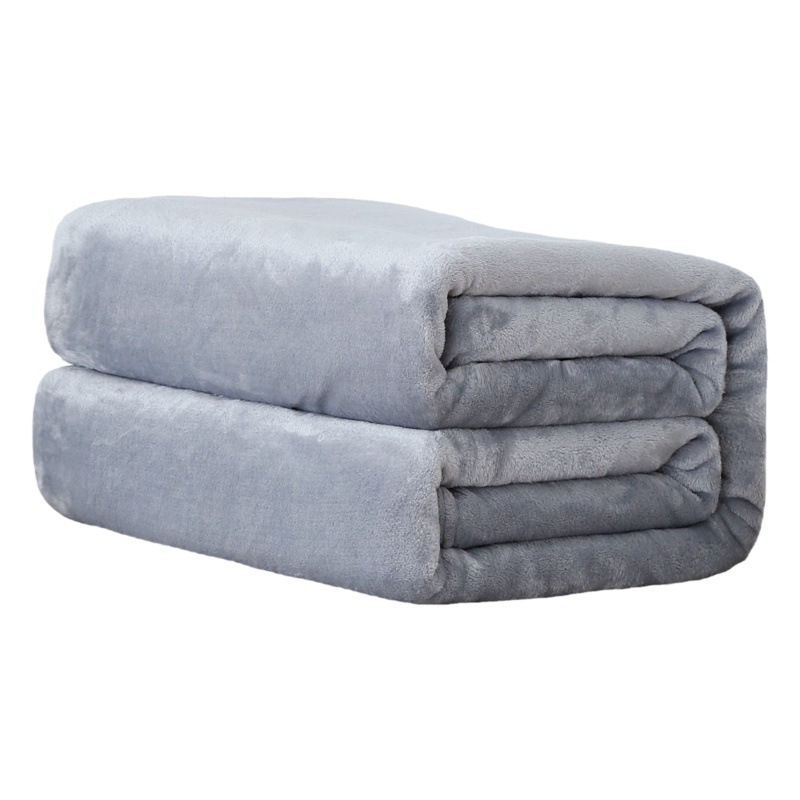 Cross-Border Solid Color Cloud Mink Velvet Blanket, Office Nap Blanket, Air-Conditioned Room Cover Blanket, Flannel Blanket