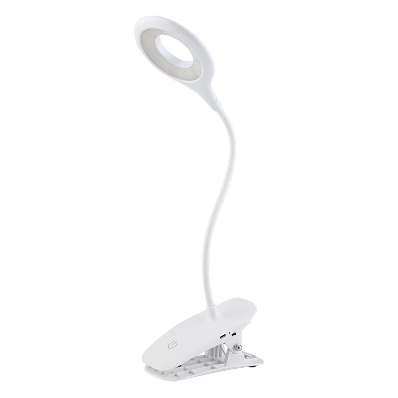 Cross-border clip lamp led touch dimming student learning reading charging printed logo gift wholesale clip table lamp